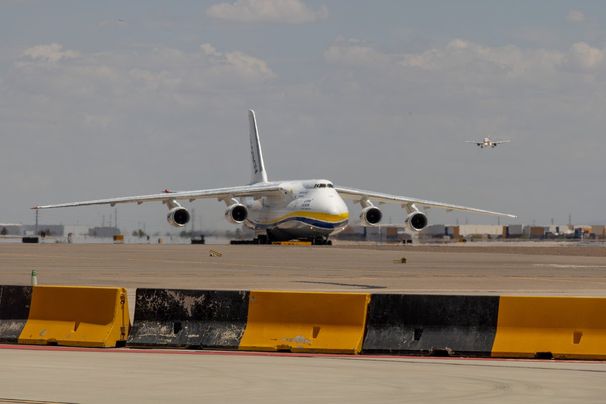 An-124 UR-82029 arrived at KIWA today to pick up 3 AH-64E Apache's for the Indian Army