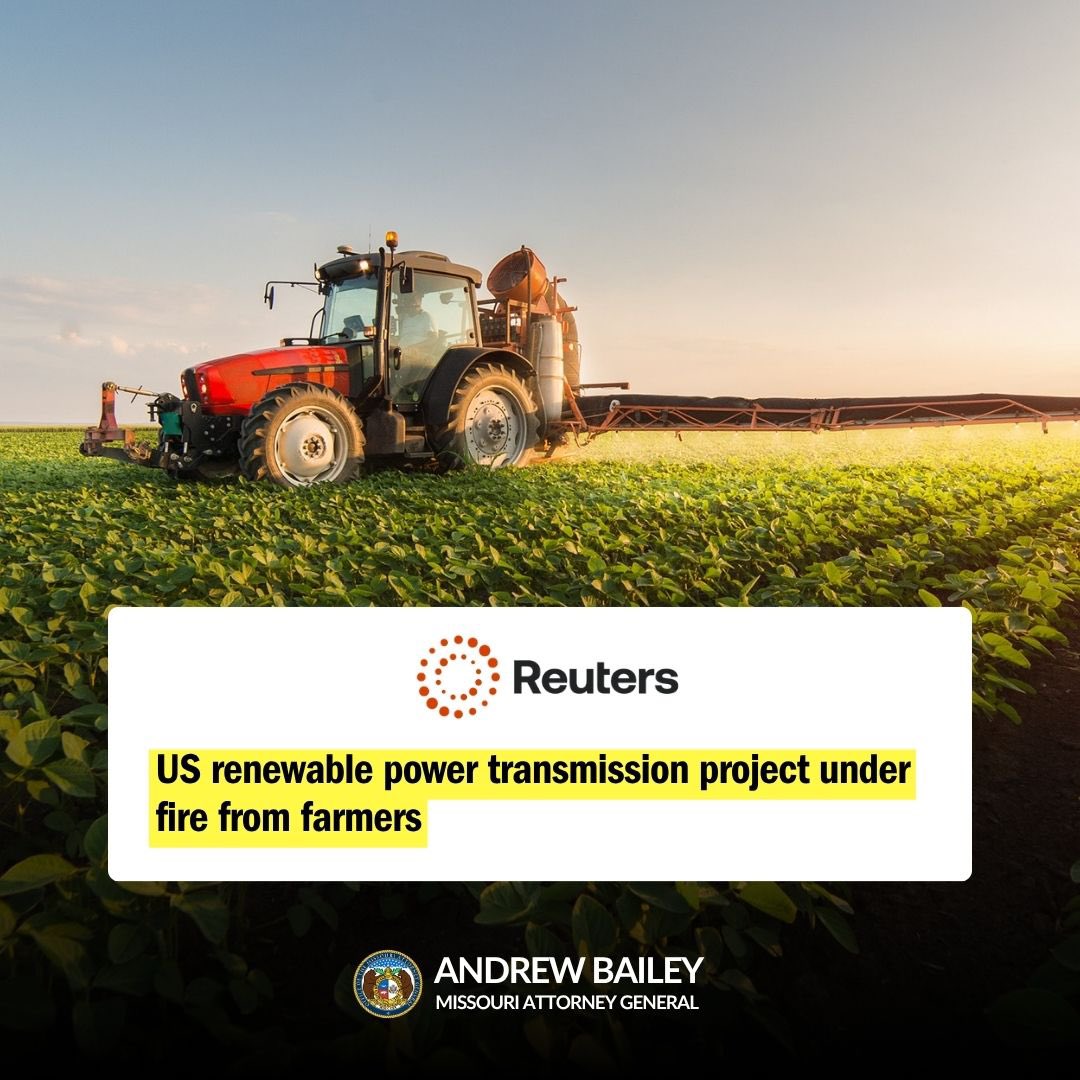 AGAndrewBailey's tweet image. Missouri farmers are vital to the success of our state. I will continue to fight to protect the lands that feed our families.