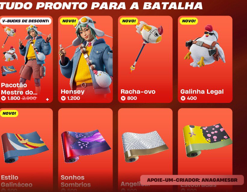 SKIN HENSEY CHEGOU NA LOJA DE ITENS

USE O CODE: anagamesbr na loja de itens #fortnite