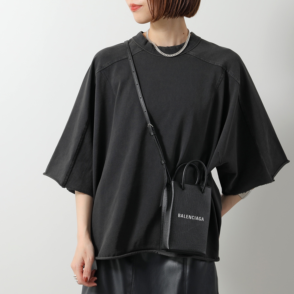 最安値挑戦中★Balenciaga★フォンホルダー ミニ クロスバッグ☆ かわいくて上品♪】バレンシアガ ショッピング フォンホルダー