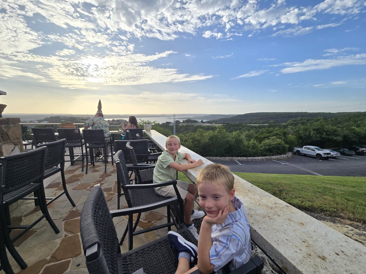 Grolden87's tweet image. Mother in Laws bday dinner. Lake Travis is full again finally!
