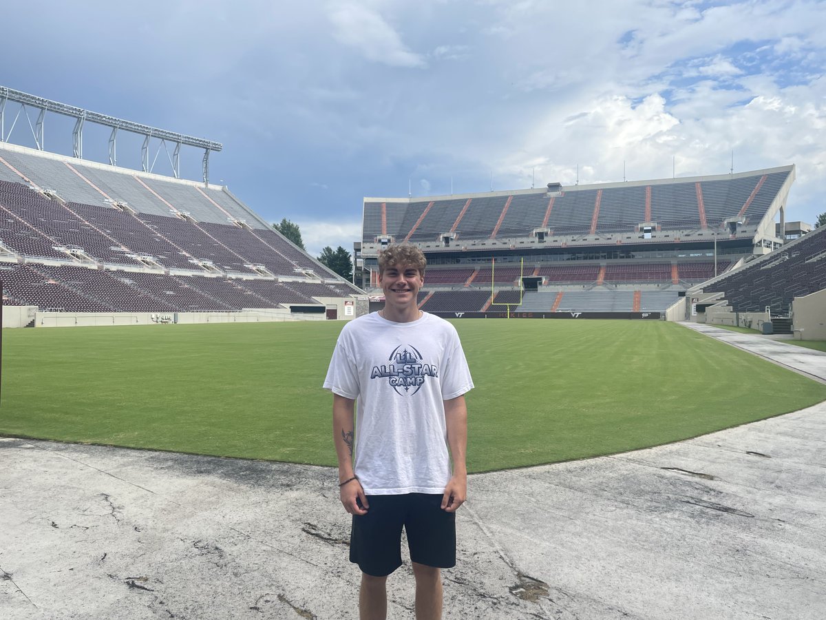 Rowan Crispeno (@rowancrispeno) on Twitter photo Road trip down to the Kohl's National Scholarship Camp in Gatlinburg, TN. Had to stop off at a few schools on the way for an unofficial visit. <a href="/KohlsHighlights/">Kicking, Punting, Long Snapping Highlights</a> <a href="/canes77/">Coach Evans</a> <a href="/HokiesFB/">Virginia Tech Football</a> Road trip down to the Kohl's National Scholarship Camp in Gatlinburg, TN. Had to stop off at a few schools on the way for an unofficial visit. <a href="/KohlsHighlights/">Kicking, Punting, Long Snapping Highlights</a> <a href="/canes77/">Coach Evans</a> <a href="/HokiesFB/">Virginia Tech Football</a>