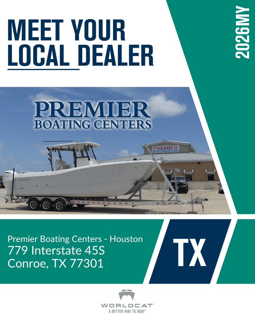 TEXAS, meet your local World Cat™ dealer! Today's featured dealer is Premier Boating Centers. Stop by one of their Beaumont, Corpus Christi, or Conroe locations to learn about A Better Way To Boat™.

#WorldCatBoats #WorldCat #FeaturedDealer #TexasBoating