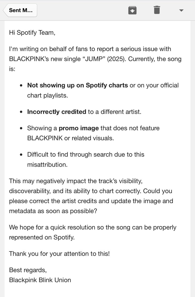 BLACKPINK BLINK UNION 💕 (@bbu_blackpink) on Twitter photo .<a href="/BLACKPINK/">BLACKPINKOFFICIAL</a>’s #JUMP is now back on the <a href="/Spotify/">Spotify</a> charts and official chart playlists. The artist credits have been corrected, including the promo image and track visibility. <a href="/SpotifyCares/">SpotifyCares</a> we hope it doesn’t happen again in the next hour. Thank you! .<a href="/BLACKPINK/">BLACKPINKOFFICIAL</a>’s #JUMP is now back on the <a href="/Spotify/">Spotify</a> charts and official chart playlists. The artist credits have been corrected, including the promo image and track visibility. <a href="/SpotifyCares/">SpotifyCares</a> we hope it doesn’t happen again in the next hour. Thank you!
