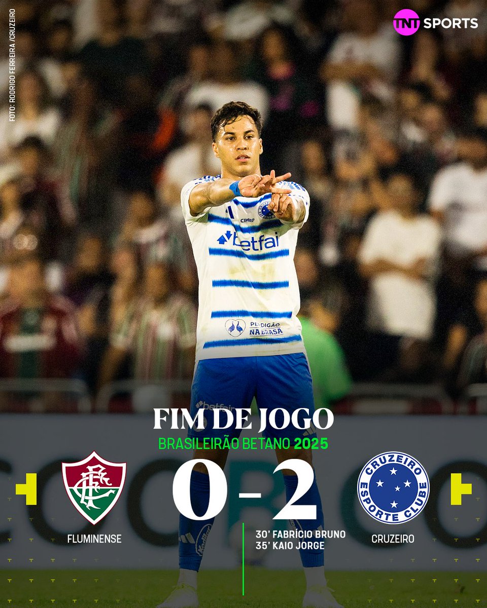 TNTSportsBR's tweet photo. SEGUEEE O LÍDER! 😎🦊

O Cruzeiro do Leonardo Jardim não é brincadeira, hein? A vítima da vez foi o Fluminense em pleno Maracanã! #BrasileirãoBetano https://t.co/aJbpoeQHsh