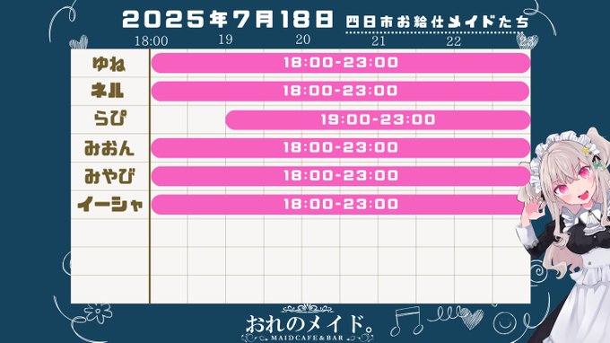 おれのメイド四日市のツイート
