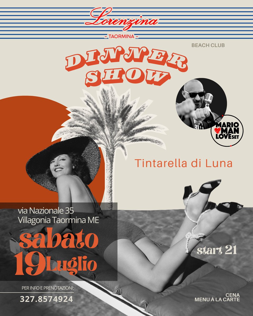 Mario_Man_'s tweet photo. #sabato #lorenzina #taormina #mare #spiaggia #sabatosera #cena #cenacantata #dinnershow #mariomanloveset #partynight 
#tintarelladiluna https://t.co/8EZwTb0LKg