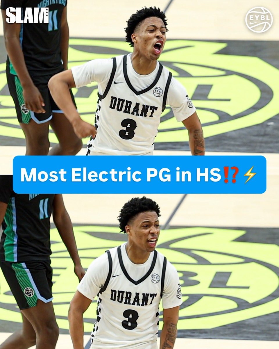 SLAM_HS's tweet image. Ant Brown Jr. has been electric at Peach Jam โก๏ธ
He just dropped 24 points and hit the game winner to lead Team Durant past Nightrydas ๐จ
@antbrown0_ @NikeEYB @teamdurant_AAU