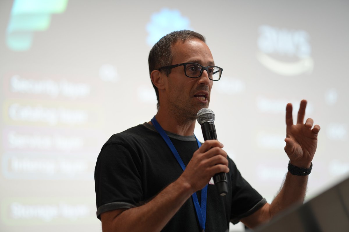 Roy Hasson (<a href="/royhasson/">roy hasson</a>) from <a href="/Microsoft/">Microsoft</a> closed out the night with a look at the next big shift in data platforms. He unpacked how open table formats like Apache Iceberg and object storage are reshaping the landscape, from OneLake to OTF-as-a-Service and what it all means for data