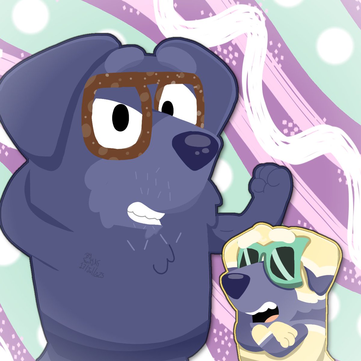 Doggyx_AF's tweet image. I know I don&apos;t publish anything here but I leave you this drawing that I finished today, I hope you like it as much as I can. 

#blueyart #blueyoc #rayelita