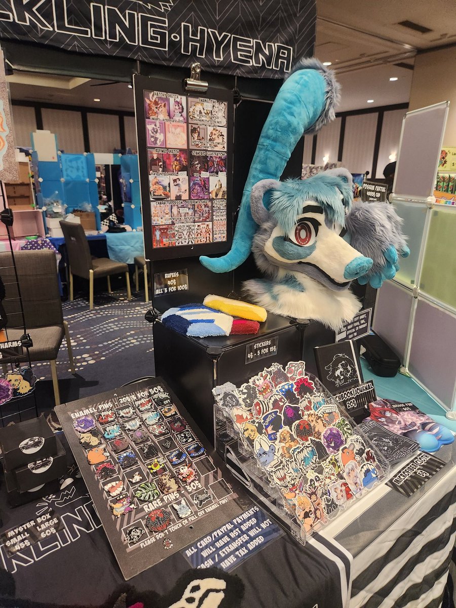 Table is finally all set up in the dealers den at #fureh2025!!! Im so excited. First time here and excited to meet you all!