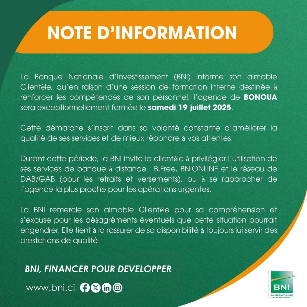 [NOTE D’INFORMATION]

#bni