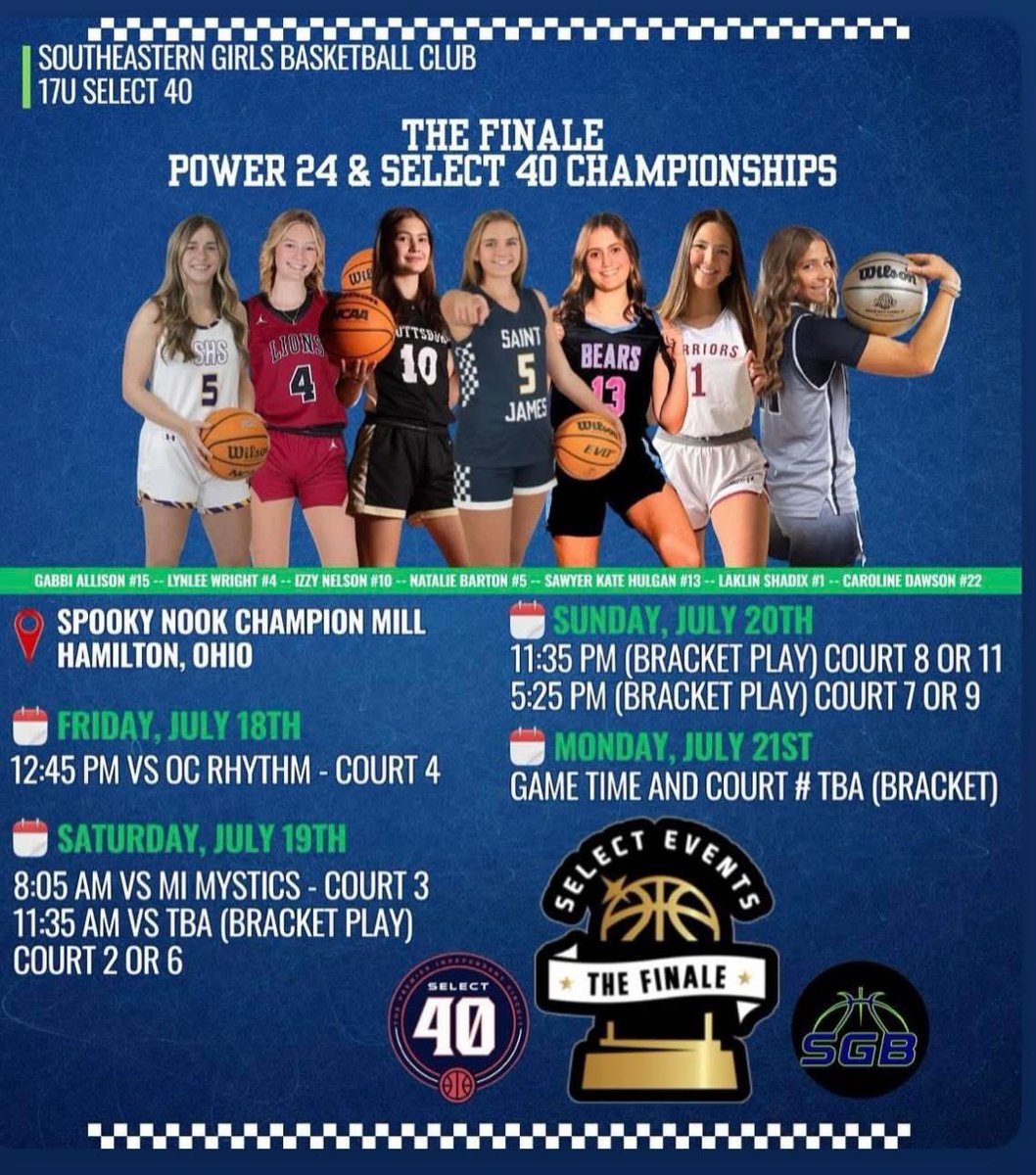 Southeastern Girls Basketball 17u Select 40 (@sgb_17uselect40) on Twitter photo Tomorrow is Game Day!!  You don’t want to miss this group of girls play!! SGB STRONG!! Tomorrow is Game Day!!  You don’t want to miss this group of girls play!! SGB STRONG!!