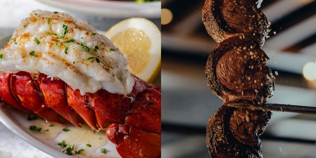 Dig into Fogo de Chão’s delicious Brazilian Surf &amp; Turf featuring Butter-Bathed™ Lobster Tail, All Jumbo Lump Crab Cake, their most popular fire-roasted cuts and more for a limited time.
shoplakes.com/events/brazili…