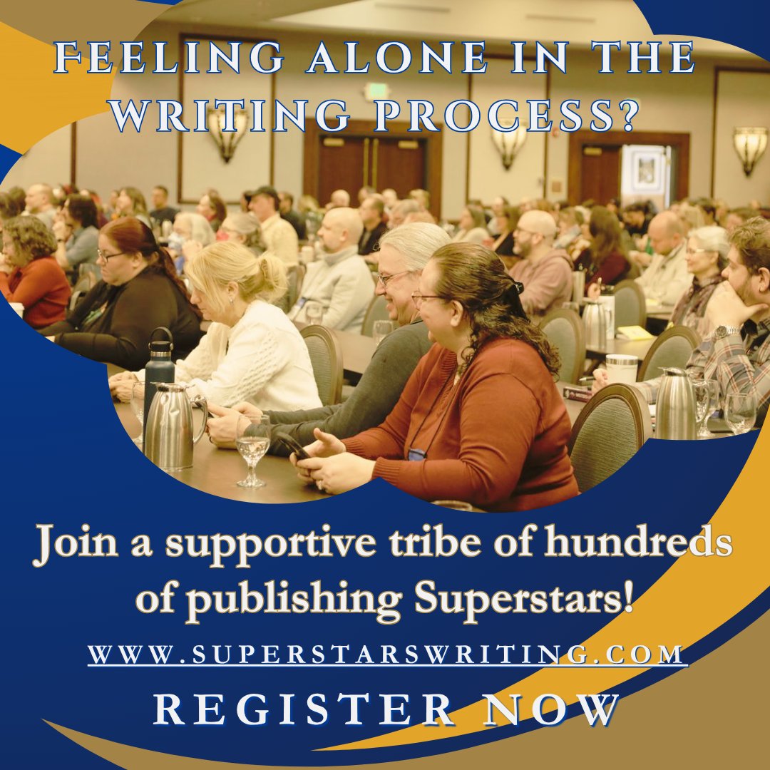 SuperstarsWrite's tweet image. Learn the business of writing from experienced professionals at Superstars Writing Seminars! Register now for February 5-7, 2026. Register before 9/30 to receive $100 off! superstarswriting.com
#writercommunity #writingconference #writingseminar #writerlife