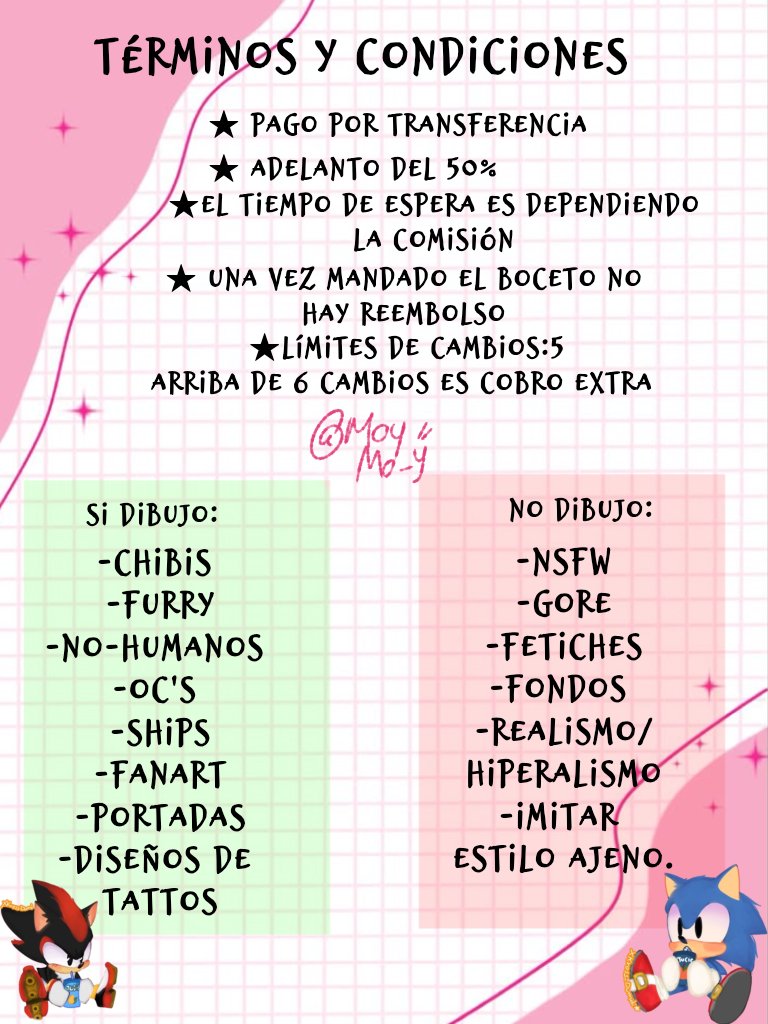 Moymo_y's tweet image. ¡TABLA DE COMISIONES!
 [ya abiertas 💫] 
#comissionsopen
