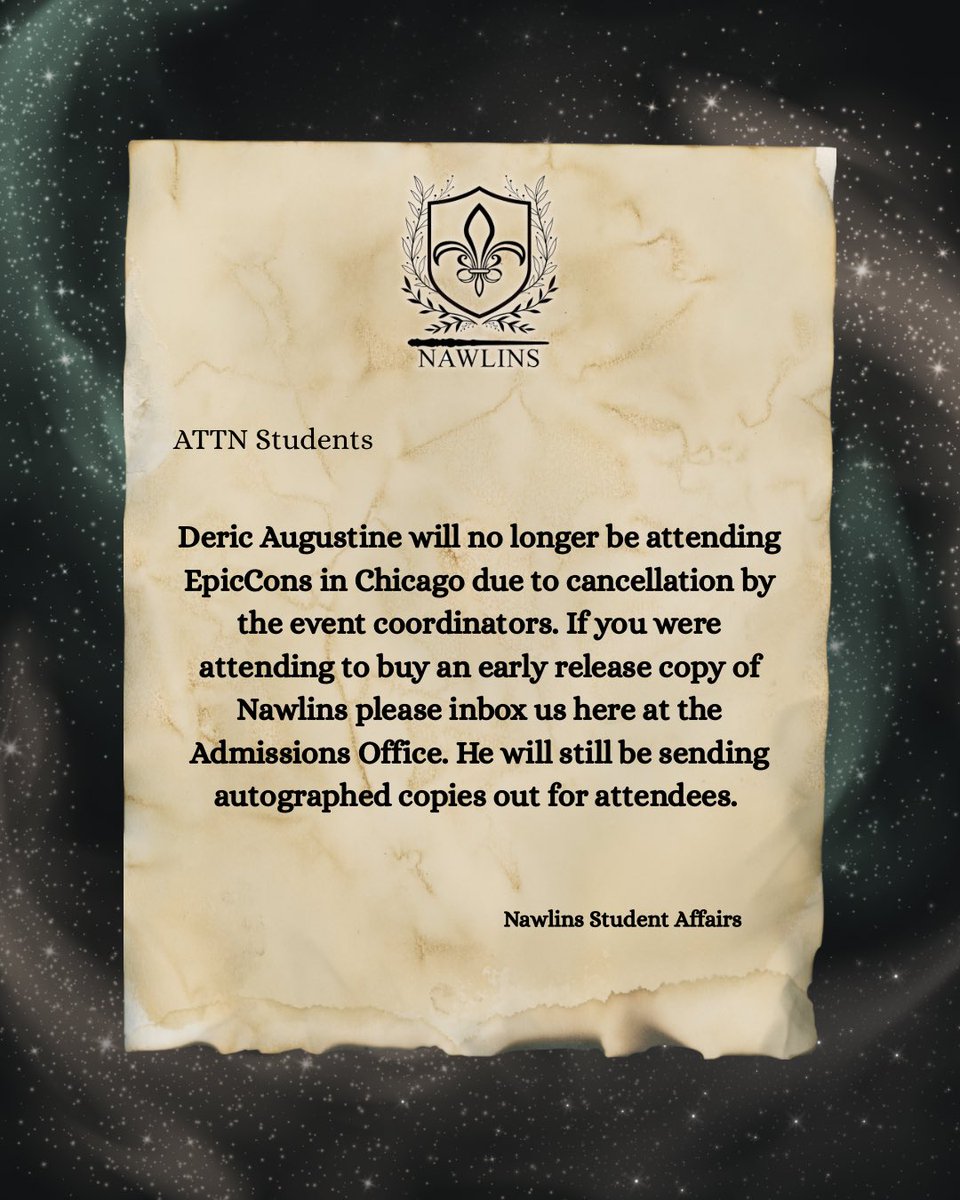 Nawlins_Series's tweet image. From student affairs ✨✨✨