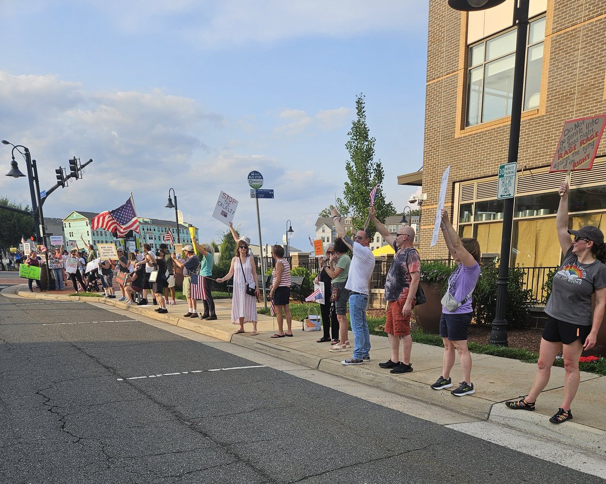 BryanAlexander's tweet image. From our local Good Trouble rally tonight: