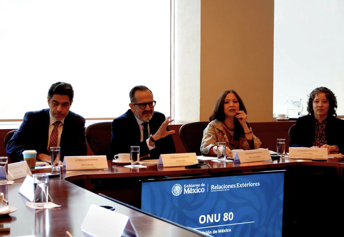 OCHOA_MX_UN's tweet image. Agradezco al Coordinador Residente @pgrohmann y representantes de agencias @ONUMX🇺🇳por el diálogo sobre iniciativa #ONU80.
Esta reflexión ofrecerá mayor claridad sobre las reformas necesarias para enfocar aún más la acción de la ONU en las prioridades de nuestras ciudadanías.