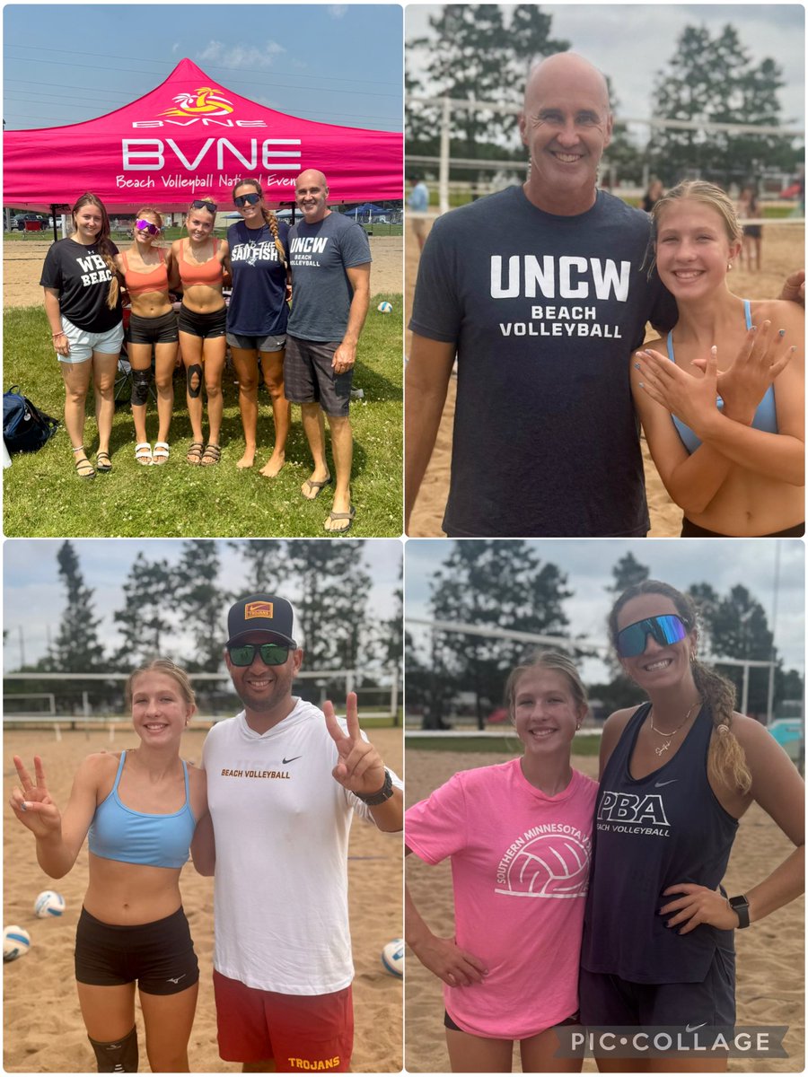 ReeseLech2030's tweet photo. I had a great time at the beach VB college showcase camp and @bvnevents Midwest Nationals (we took 5th overall)! Thank you, coaches @USCBeach @sailfishbeachvb @uncwbeachvb Can’t wait to go back next year! #beachvb #bvne @getnoticed_beach_vb https://t.co/VlxvuTsQdF