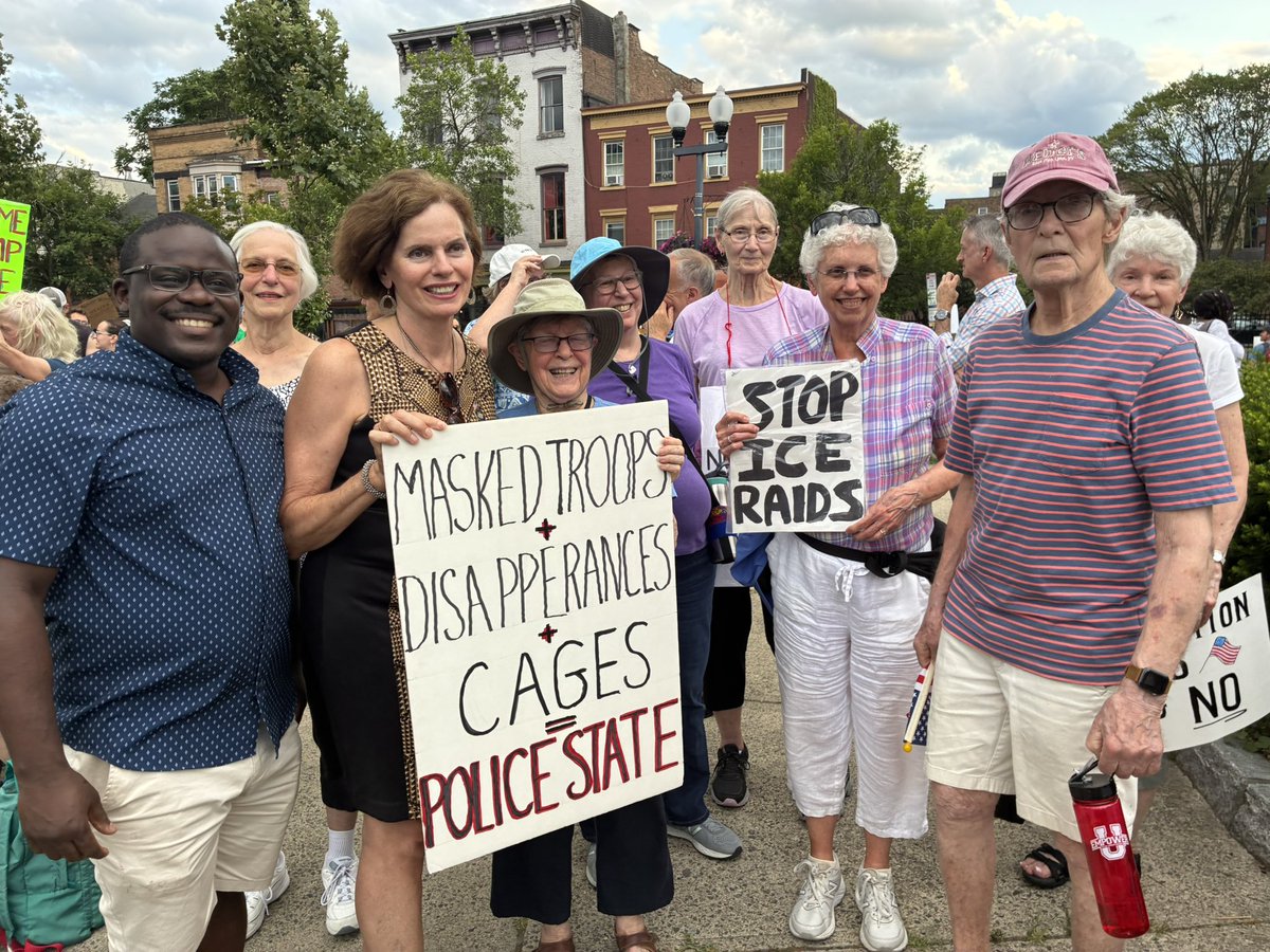 PatriciaFahy46's tweet image. In the words of Congressman John Lewis, today we created some “good trouble”. Keep speaking up, keep standing up, and keep calling out this administration at every turn.