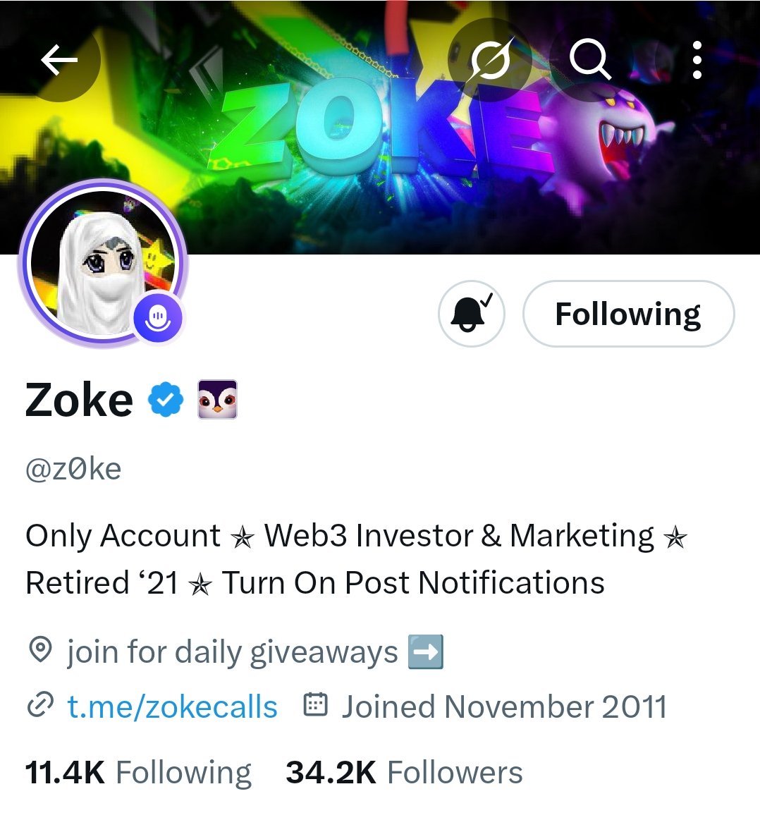 Shaky542's tweet photo. @z0ke @grok @grok  here is proof that I'm following Zoke with notifications on https://t.co/z7Z5Ki0dpR
