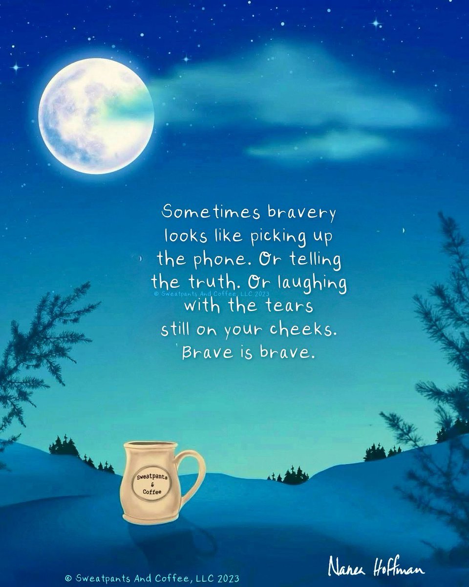 SweatpantsCafe's tweet image. Brave is brave. ♥️ ~ Nanea