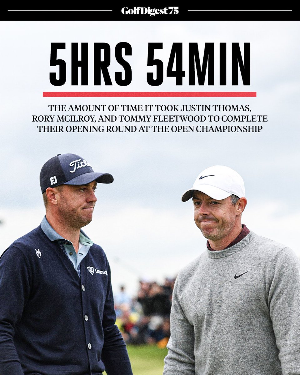OfficialTourPro's tweet image. A round of golf should never take 6 hours to play. Period.