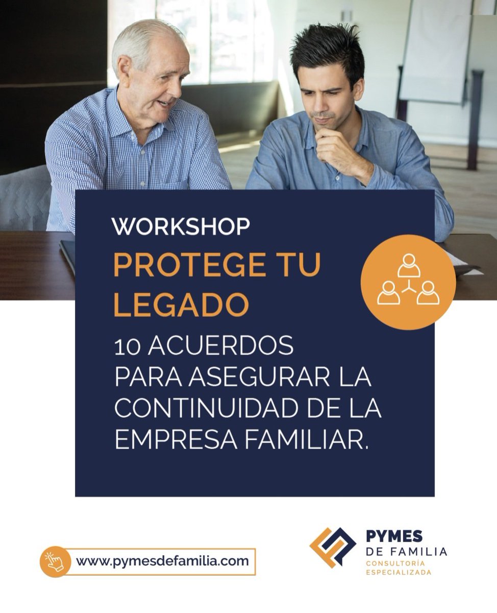 PabloCogliati's tweet photo. Si en tu empresa familiar conviven la generación fundadora y la sucesora, este workshop te brindará herramientas para establecer los principales acuerdos que ayudarán a la continuidad de la organización en manos de la familia. https://t.co/FeXPAEOXKu https://t.co/YZFeyvcoCe