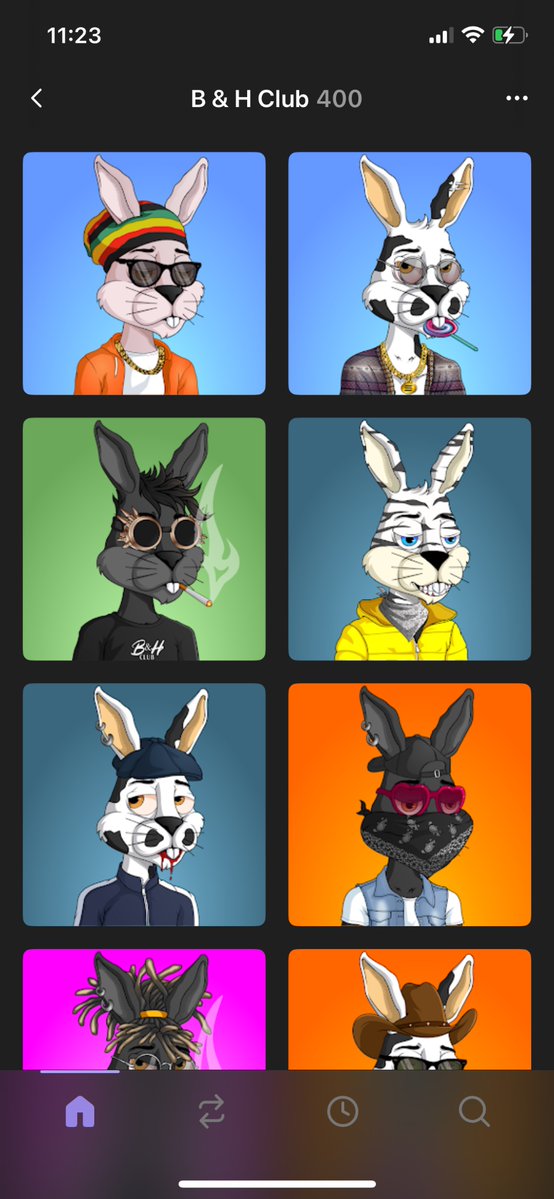 I have 400 bunnies which means that I get 20 carrot juices. Don’t forget to mint your bunnies as you get 1 carrot juice for every 20 bunnies minted. Mint here: nftlaunch.app/mint/bandh