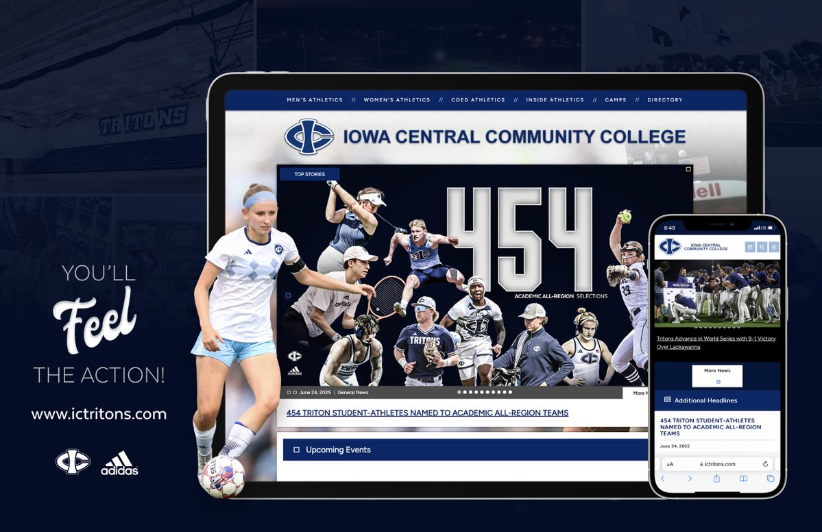 ICTritons's tweet image. Schedules, rosters, photo galleries, game recaps, live stream links - all things Triton Athletics! Be sure to bookmark ictritons.com as we close in on our fall seasons! 🔱 #TritonNation #TritonExperience #BeATriton