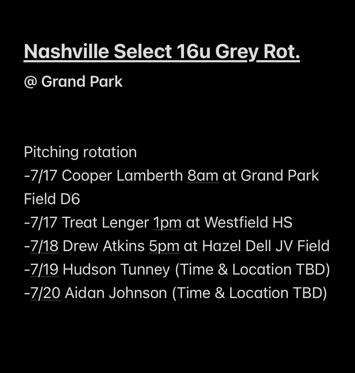 16u grey <a href="/Bullpenevents/">Bullpen Tournaments</a> <a href="/GrandParkSports/">Grand Park Sports Campus</a>