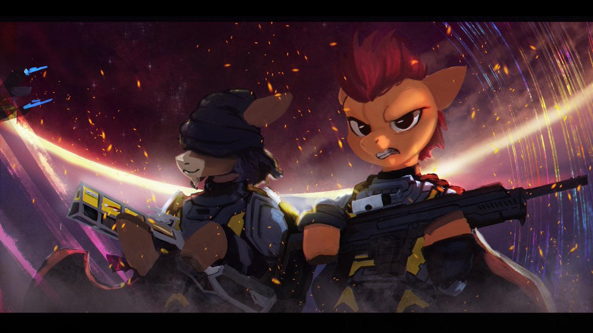 hierozaki's tweet image. commission for @JDeck306 and flutterguy