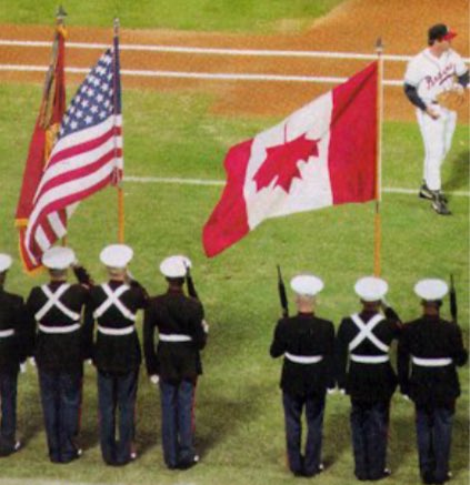 JohnFricke's tweet image. I was not in the stadium for Hank’s 715th or for the WS win over the Indians (killed me, stuck in NY at a network event).
The 4 wildest thing I ever saw at AFCS. In no order…
- The Welcome Fred fire
- Sid Slide
- The Fight!
- OMG the Canadian flag is damn upside down!
