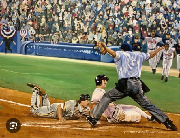 JohnFricke's tweet image. I was not in the stadium for Hank’s 715th or for the WS win over the Indians (killed me, stuck in NY at a network event).
The 4 wildest thing I ever saw at AFCS. In no order…
- The Welcome Fred fire
- Sid Slide
- The Fight!
- OMG the Canadian flag is damn upside down!