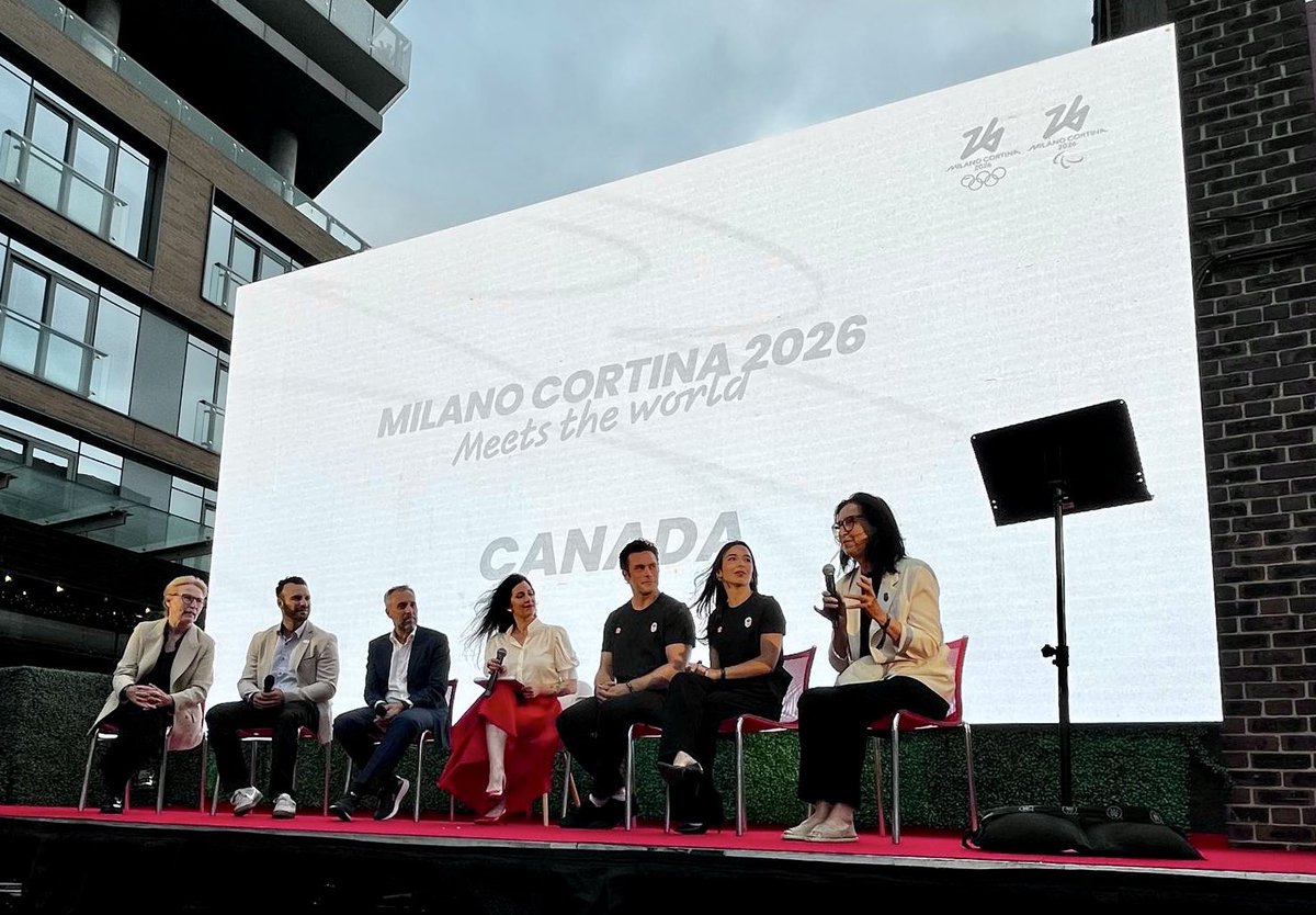Alessandro Cattaneo (@aless_cattaneo) on Twitter photo Thrilled to kick off the presentation of the <a href="/milanocortina26/">Milano Cortina 2026</a> Winter Olympic Games in the exciting framework of <a href="/ICFFCanada/">ICFF Canada</a> in Toronto.
L’ 🇮🇹 est prête à accueillir la grande équipe 🇨🇦 <a href="/TeamCanada/">Team Canada</a> pour une extraordinaire célébration du sport et de l’esprit olympique. Thrilled to kick off the presentation of the <a href="/milanocortina26/">Milano Cortina 2026</a> Winter Olympic Games in the exciting framework of <a href="/ICFFCanada/">ICFF Canada</a> in Toronto.
L’ 🇮🇹 est prête à accueillir la grande équipe 🇨🇦 <a href="/TeamCanada/">Team Canada</a> pour une extraordinaire célébration du sport et de l’esprit olympique.
