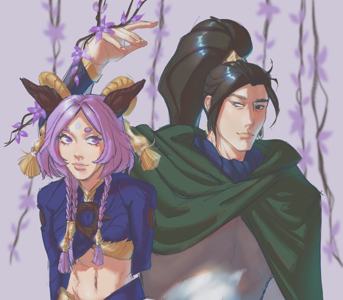 _Anariya_'s tweet photo. My mom and dad

#Yunara #XinZhao #LeagueOfLegendsFanArt https://t.co/wTFhNjeBPc