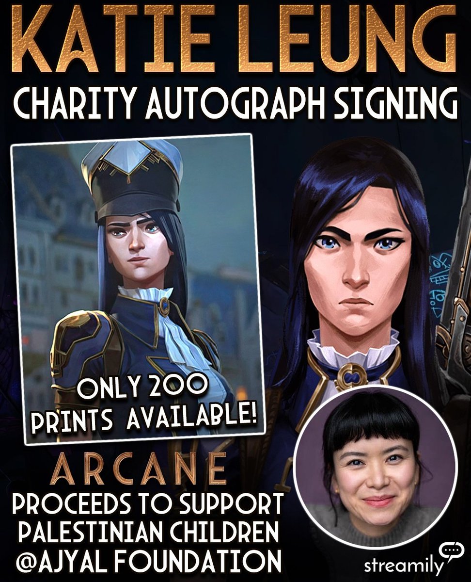 caitzhou's tweet image. Katie leung is doing a charity autograph signing for Palestine ❤️ Go check this out!!