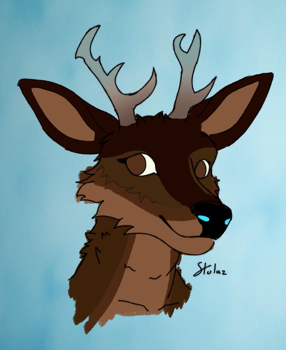 Stolazz_'s tweet photo. I drew a deer fren :3
#deer #furry #art https://t.co/AUQ5WyM1vI