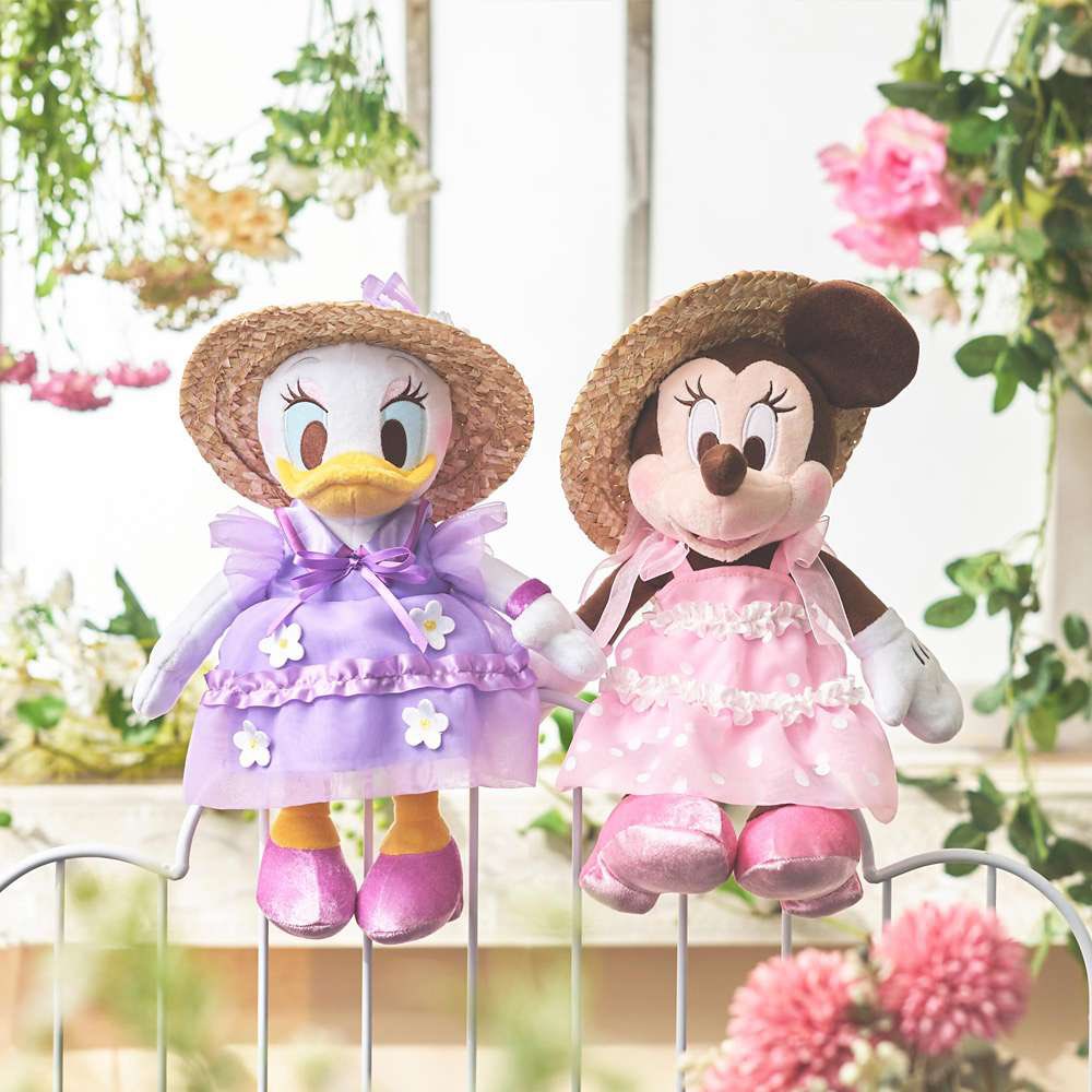 Disney ディズニー ぬいぐるみ 花柄 ふわふわ Disney ディズニー