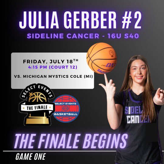 Julia Gerber (@julgerber) on Twitter photo Excited to compete in Round 1 of the <a href="/SelectEventsBB/">Select Events Basketball</a> The Finale in Hamilton, Ohio with my <a href="/cpadynamite/">Sideline Cancer Dynamite S40</a> teammates. Excited to compete in Round 1 of the <a href="/SelectEventsBB/">Select Events Basketball</a> The Finale in Hamilton, Ohio with my <a href="/cpadynamite/">Sideline Cancer Dynamite S40</a> teammates.