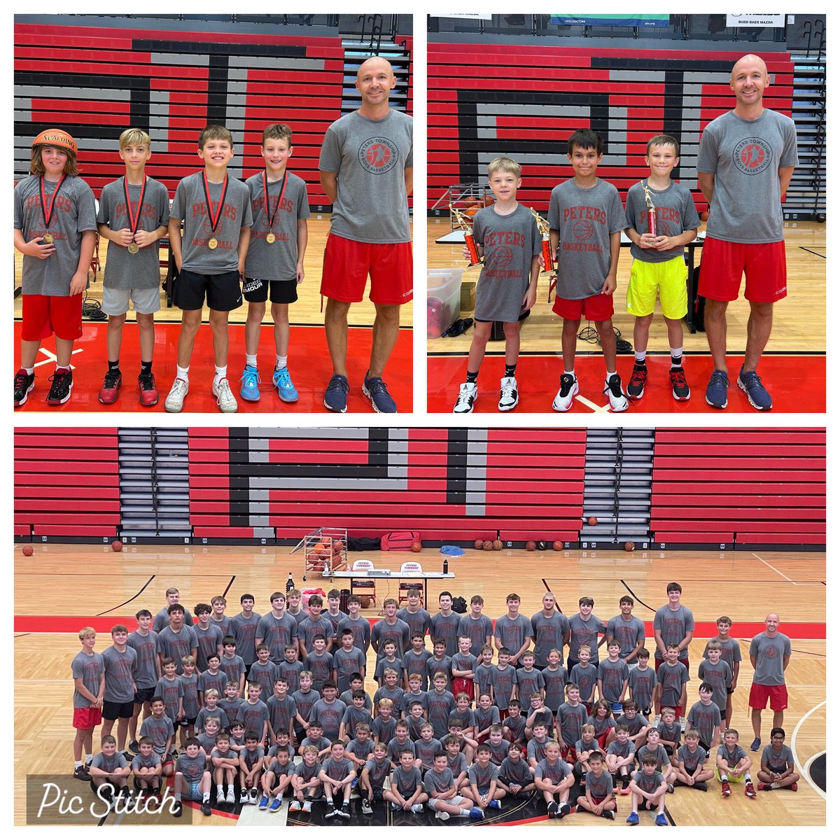 Fantastic week of camp is all wrapped up!  Thank you to the campers, parents, coaches, and counselors for making it all possible. Special thanks to <a href="/PTHS_Hoops/">PT Hoop Group</a>, <a href="/_PTBBA/">Peters Township Basketball Association</a>, and <a href="/PetersTwpSports/">Peters Township Sports</a> for all their work behind the scenes! Takes a village! 🙏🏼👊🏻🏀🏆