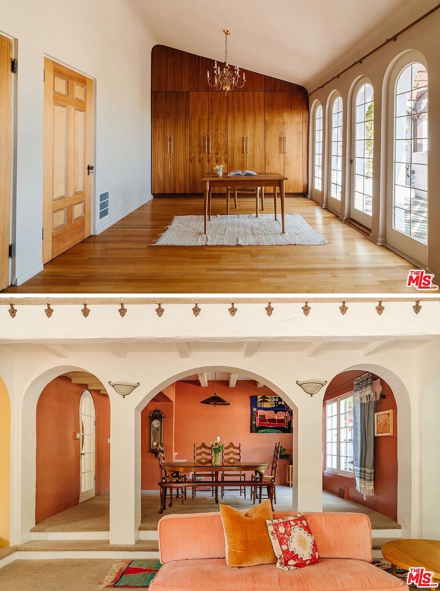 dieworkwear's tweet image. Incredible 1924 Spanish home for sale in Los Feliz. Arched French doors, custom millwork wardrobe, and hand-painted ceiling by Claire Tabouret. 

— 3br/ 3ba, 2.8k sq ft for $2.9M
— 5163 Franklin Ave, Los Angeles, CA 90027