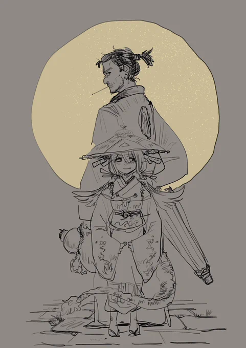 セリフがまったく思いつかないけど
おっさんと麒麟の少女を描き始めました
おっさん描くの楽しい 