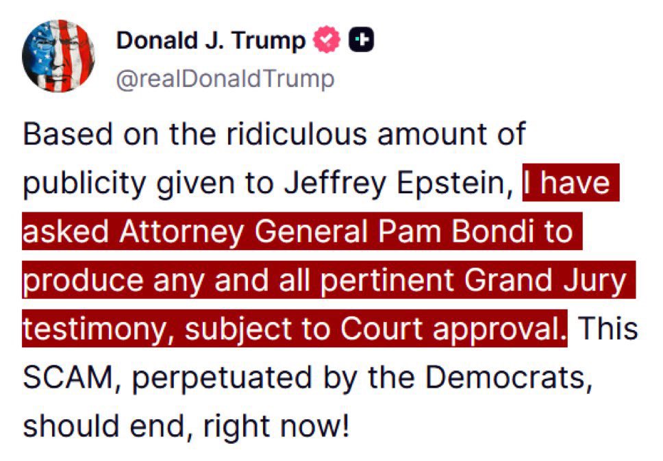 RealRyanPK's tweet image. Will Trump FINALLY RELEASE THE EPSTEIN FILES!? 🧐🤷🏼♂️
Has pressure about Jeffrey Epstein FINALLY gotten to Trump!?
#EpsteinTrumpCoverUp #EpsteinCoverup #TrumpEpsteinCoverup #Trump #PedoTrump #TrumpPedoFiles #EpsteinClientList