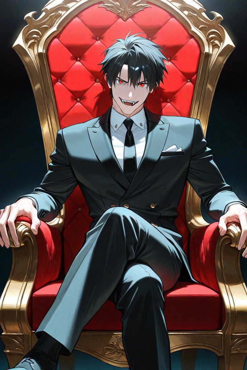 De_generateAI's tweet photo. “You think the devil has horns? Well so did I, but I was wrong his hair is combed and he wears a suit and tie. He’s nice, polite, he’ll catch you by surprise. A smile, so bright, you’ll never bat an eye,” - Marino “Devil in Disguise” #forthegirls #maleappreciation #musicalAI https://t.co/mFytIsrmcR