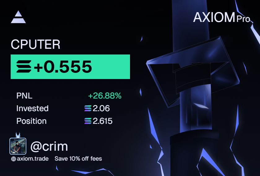 AllSeeingArgos's tweet image. this $cputer trade gave me some hope for the future.
The stats are mad weird because of getting in and out. but. W trade. every time 0.2 in and out. so tripled it. could have made way more but I am a bad trader lol.