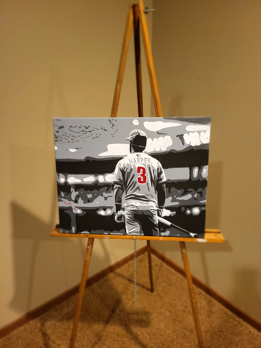oyster_art's tweet image. Bryce Harper
Philadelphia Phillies
Citizens Bank Park
16x20 acrylic canvas #painting #art #colorSplash #RED This piece is #available