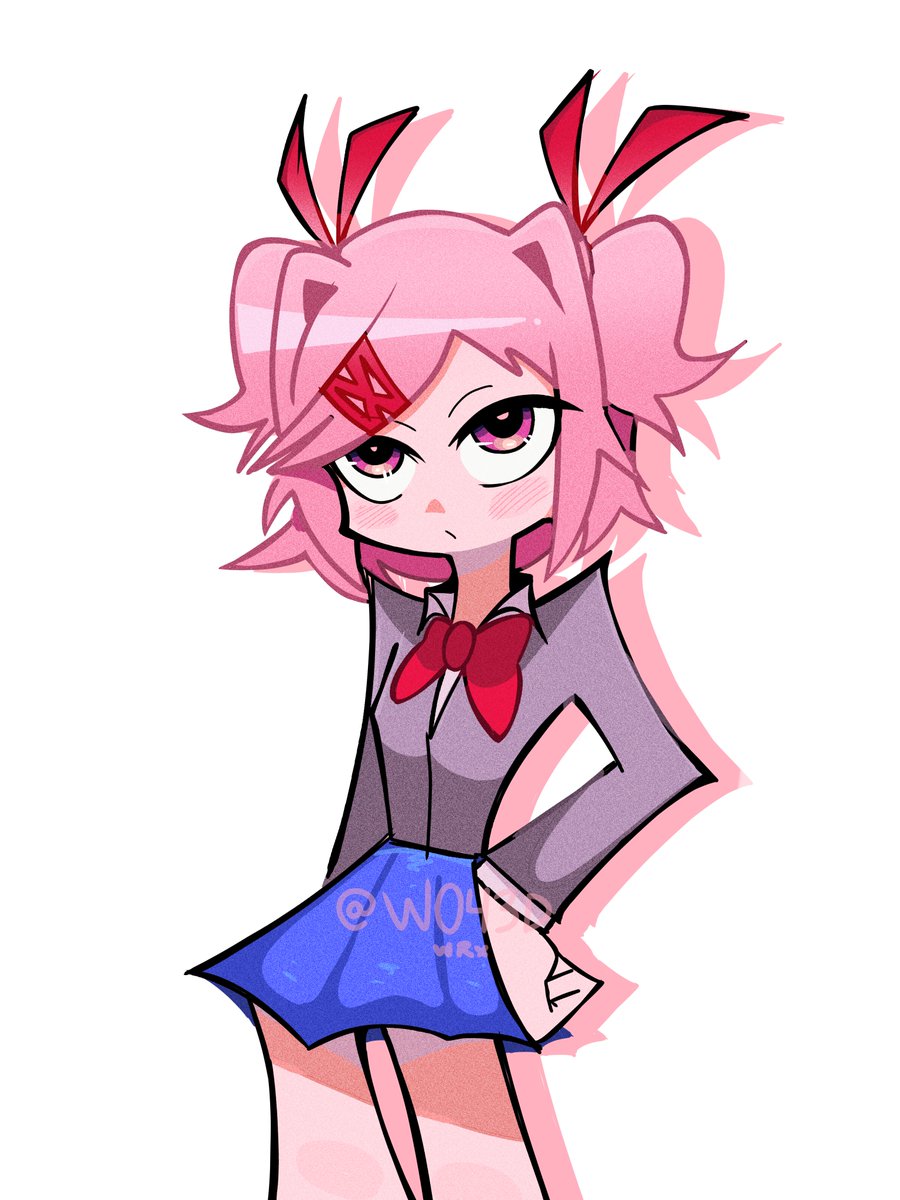 W043D's tweet image. Attempt at Panty and Stocking style on Natsuki馃尭
#DokiDokiLiteratureClub #DDLC #Natsuki #PantyAndStocking #newpantyandstocking