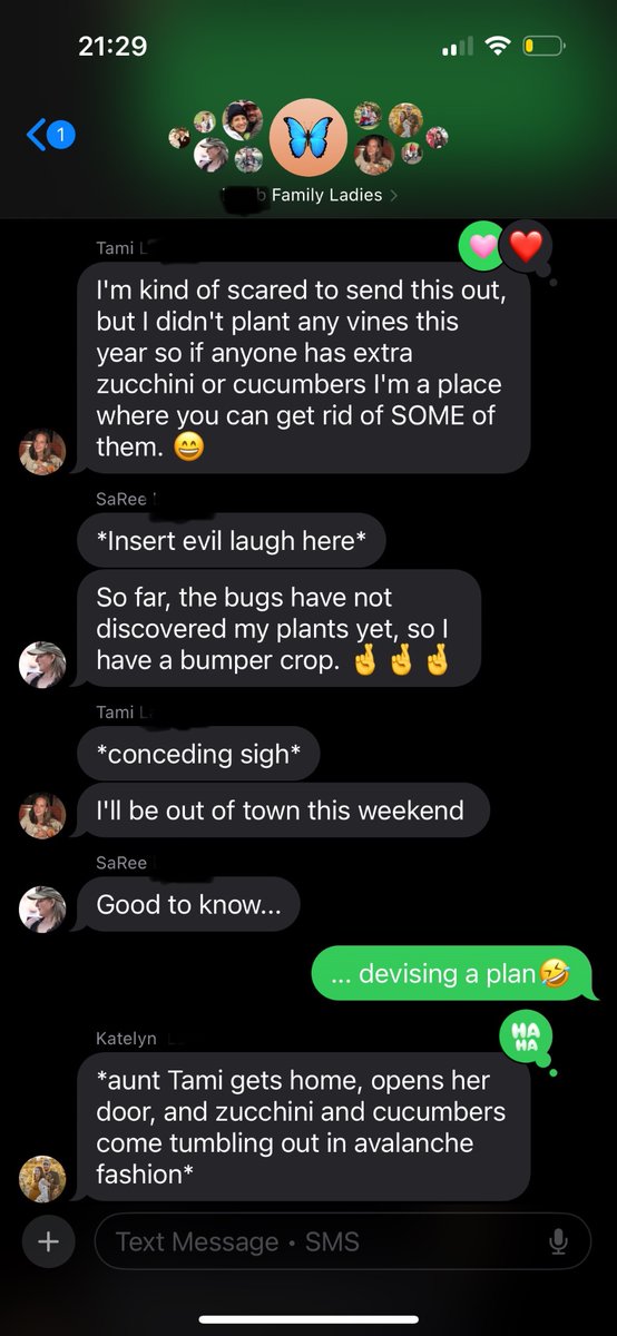 KKMmamaof8's tweet image. In case anyone needs a laugh and a look at rural living 🤣
This is my family’s group chat with us ladies.